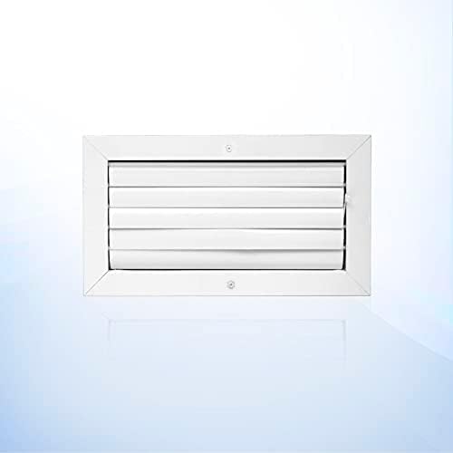 Registers, Grilles & Vents - 6 x 10 inch Vent Cover HVAC AC Ceiling Diffuser One Way Aluminum Curved Blade Adjustable Air Supply with Multi-Shutter Parallel Blade Damper. The Duct Hole Must Measure 6