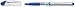 Schneider Slider Basic F (Fine) Ballpoint Pen, 0.7 mm, Transparent Barrel, Blue Ink, Box of 10 Pens (151003)