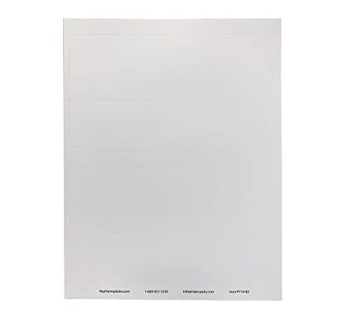 Perforated Paper Nameplate Inserts, Pack of 20