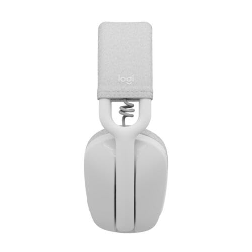 Logitech Zone Vibe 100 Lightweight Wireless Over Ear Headphones with Noise Canceling Microphone, Advanced Multipoint Bluetooth Headset, Works with Teams, Google Meet, Zoom, Mac/PC - Off White