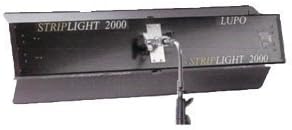 Lupo 201 Striplight 2000 4x55 Watt Fluorescent Light with Local Dimmer, Barndoors and Yoke, Complete with 4 x 5400K Lamps