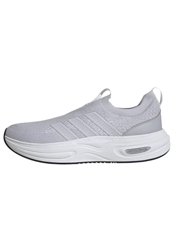 adidas Men's Cloudfoam Cuxxion - Sock, Solid Grey/Dash Grey/White, 8.5