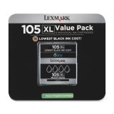 Lexmark 105XL (14N0843) 4-Pack Black High Yield OEM Genuine Inkjet/Ink Cartridge