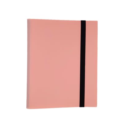 Guardz Binder - 9 Pocket Strap Trading Card Album Folder - 360 Side Loading Pockets (Pink)