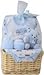 Big Oshi Baby Essentials 9-Piece Layette Basket Gift Set, Blue, 0-6 Months