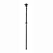 Evergreen Flag Star Black Metal Extendable House Flag Pole, 35" to 60" L