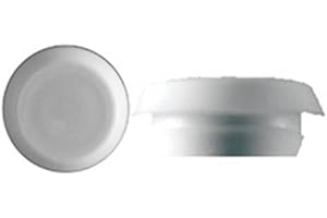 CLIPSANDFASTENERS INC 50 9/16" White Plastic Flush Type Hole Plugs 7/8" Head
