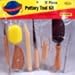 Kemper 9 Pc Pottery Tool Set w/ Fettling Knife for Ceramic, Polymer Clay #ATPTK9