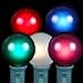 Novelty Lights 25 Pack G40 Multicolor Outdoor Globe Bulbs, Light Bulbs Glass Incandescent Bulbs with 3000 Hour Lifespan, Globe String Lights Replacement Bulbs