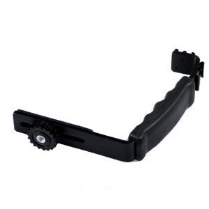 Fancierstudio Heavy Duty Photography L Bracket with 2 Standard Flash Hot Shoe Mounts