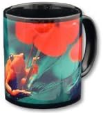 11 oz. Black Sublimation Mug with White Printable Area