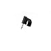 RG6 Cable Clip, KinHom Premium Black Single Coaxial Nail Outdoor Satellite Dish Cable Mounting Clip for Coax Coaxial Wire Ethernet Cable Management (100 PACK)