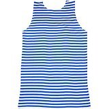 Russian USSR Soviet Military Army T-SHIRT TANK TOP VEST Blue White TELNYASHKA Marines (XL)