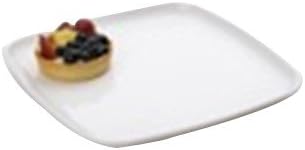 12" x 12" White Square Mozaik Plastic Catering Tray - 25 per case