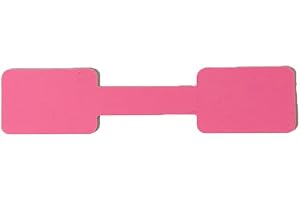 SCIKHEFT 500 Self-Adhesive Blank Jewelry Price Tag Stickers for Identificationy Labeling of Rings, Necklaces, and Earrings (Pink)