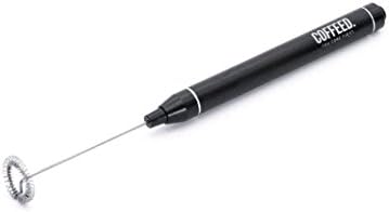 The most Luxurious Handheld electric Premium Milk Frother by "COFFEED" for a great coffee experience includes on the counter beautiful drip free stand for a convenient and clean use