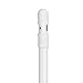 Premium Silicone Made Pencil Cap Saver Holder for Apple Pencil (White x 2)