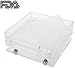 Salmue Capsule Filler 100 Holes Empty with Powder Spreader Plates, Capsule Filling Machine for Empty Capsule Plates Tool, Vitamins Herb Powder Pills for Home Improvement(4#)
