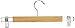 Whitmor GRADE A Natural Wood Skirt Hangers (Set of 5)