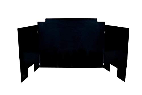 RH Peterson Co. Contemporary Three Panel Black Porcelain Fyreback - 24 Inch