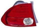 For Honda Civic Tail Light Assembly Replaces Oem: 33501-SNA-A02 Passenger Side