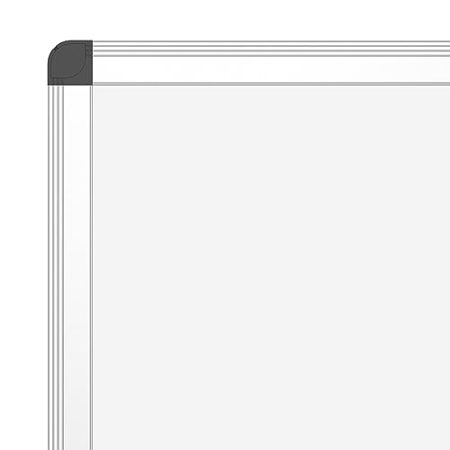 VIZ-PRO Magnetic Dry Erase Board, 60 X 48 Inches, Whitwboard Silver Aluminium Frame