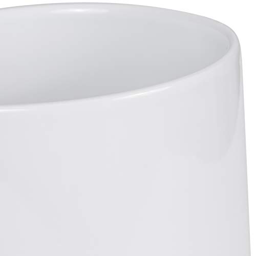 botle Keramik Blumenübertopf Blumentopf Pflanzkübel Glanz zylinderförmigen Blumentöpfe (16 x 15 cm, Weiß) – Bild 4