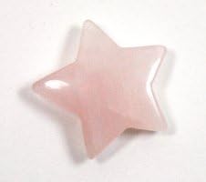 20mm Rose Quartz Star, unset
