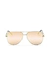 Quay High Key Mirror Gold/Gold Sunglasses