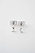 HONEYCAT Mini Moon Stud Earrings in Silver (Rhodium Plated) | Minimalist, Delicate Jewelry (S)