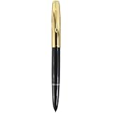 Sipliv Classic Black and Golden Cap Fountain Pen - Gift Boxed