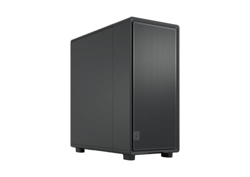 Fractal Design Epoch Black Solid - High Airflow PC Gaming Case - Mesh Front Panel - Three Momentum 12 Fans Included - Spacious Interior - ATX/mATX/ITX Support