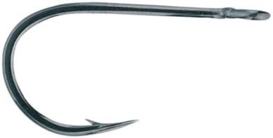 Jobu Big Game Hook with Cutting Point, Size 11/0, Forged Shank, Deep Throat Bend/Heavy Wire, Black Chrome, 2 per Pack