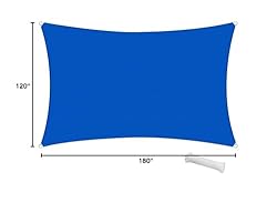 SunnyRoyal Sun Shade Sail 10'x15' Rectangle Shade