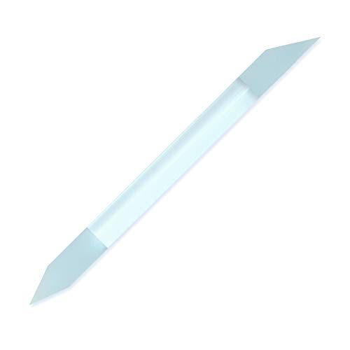 Glass Cuticle Pusher for Manicure and Pedicure - Original Czech Product (Blue)