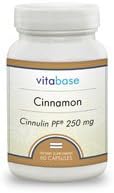 Vitabase Cinnamon Cinnulin-PF Glucose Control Supplement 250 mg 60 Capsules (Pack of 2)