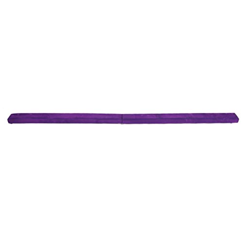 Water-chestnut Folding Gymnastics Training Balance Beam for Home Gym Training Exercise Sports (2.4m, Purple)