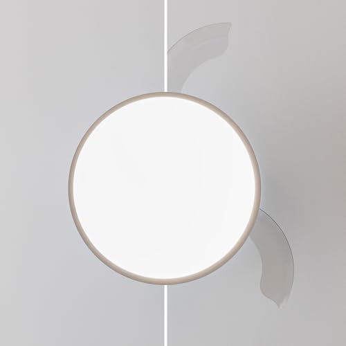 Ventilador de Techo con Luz Energysilence Aero 4300 Invisible White. 35W, 6 Velocidades, Aspas Retráctiles, Mando a Distancia, Temporizador, Luz Led Integrada, Intensidad Lumínica Regulable