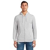 Lane Seven Unisex Premium Full-Zip Hooded Sweatshirt L Heather Grey