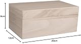 Rayher Natural Wood Box with Lid 20 x 12 x 9 cm DIY Keepsake Box view 4
