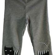 Cotton Capri-style Gray Tights for Girls (3-4 Years)