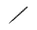 Wood Owl 1/2 Diameter x 7 1/2 Long Ultra Smooth Tri Cut Auger Hand Brace Boring Bit PTEE coated 09705
