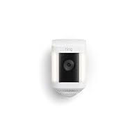 Ring Spotlight Cam Plus, Battery (newest model), Home or business security with HD video, Two-Way Talk, Color Night Vision, and Security Siren, White