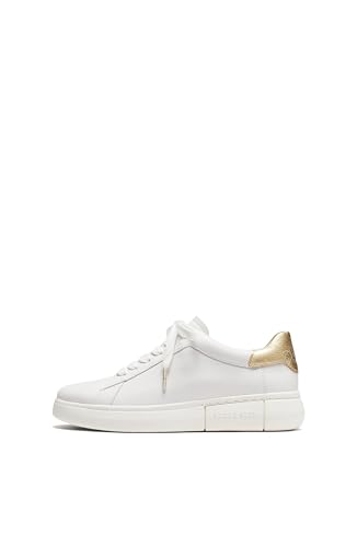 kate spade new york Women's Lift Lace Up Sneaker, Optic White/Pale Gold, 7.5 at Amazon