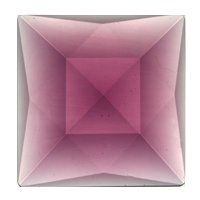 Stained Glass Jewels - 50mm Square Faceted - Amethyst