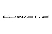 C7 Corvette Carbon Flash Black Rear Trunk Bumper Letters Brand Name Emblem