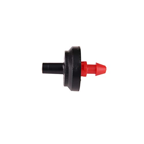 Raindrip PC2050B Pressure Compensating Dripper, 50Pack, Red/Black Pricepulse