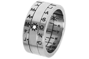 Retroworks Sundial Ring Silver Finish (Size 09, Silver)