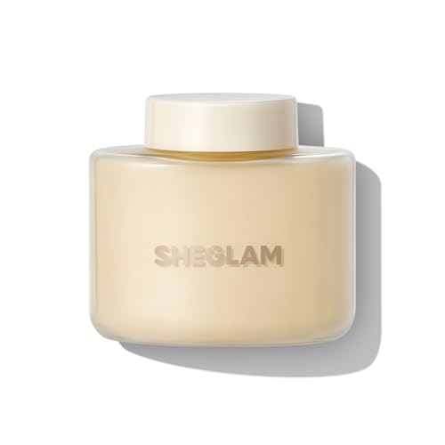SHEGLAM Blur in a Bottle Loose Setting Powder | Oil-Control Mattifying Face Powder | Translucent Long-Lasting Baking & Finishing Powder for Under Eyes, Creases & Smile Lines | Banana