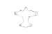 Fox Run Airplane Cookie Cutter, 3-Inch, Stainless Steel